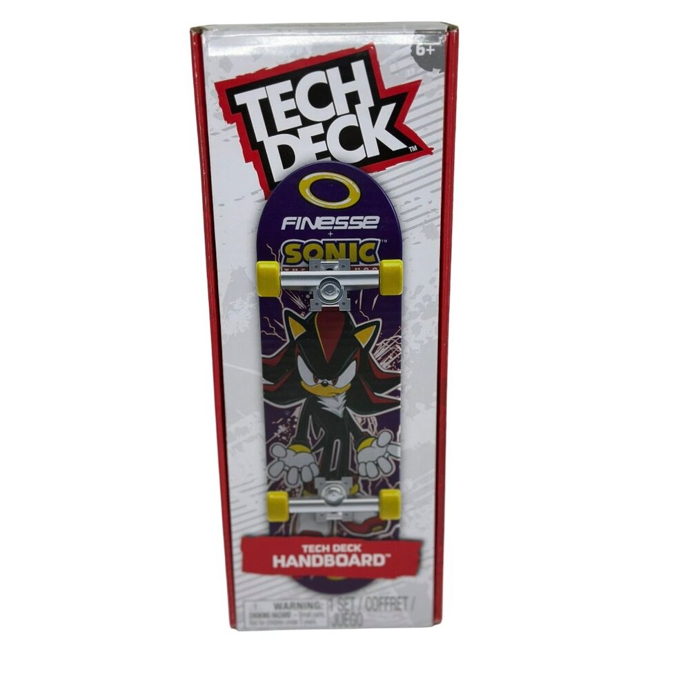 Tech Deck Shadow the Hedgehog Fingerboard – 10" Sonic Handboard Skateboard NIB